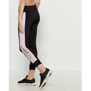 BEBE SPORT Womens Orchid Logo Legging Joggers - Med